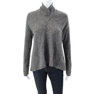 Elm Design Womens Alpaca Long Sleeve Turtleneck Sweater Gray Size 02